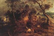 Landscape With Carters (mk27), Peter Paul Rubens